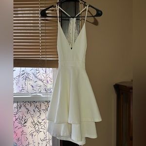 White cocktail dress